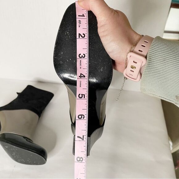 Roger Vivier high shaft  heeled Ankle Boots Colorblock 34.5 made in Italy - Picture 10 of 15